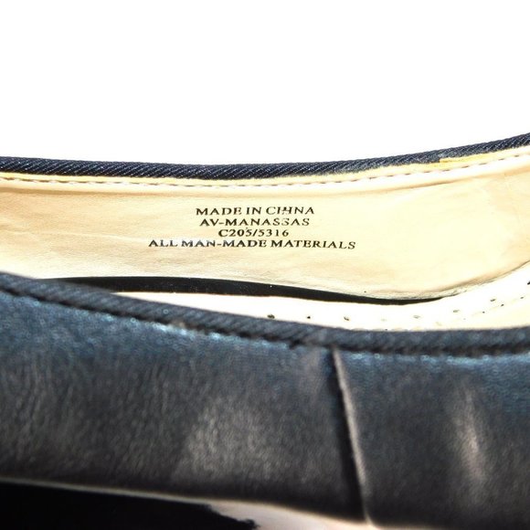 NWT Adrienne Vittadini "Manassas" Black with Patent Toe Cap Wedge - Picture 11 of 12